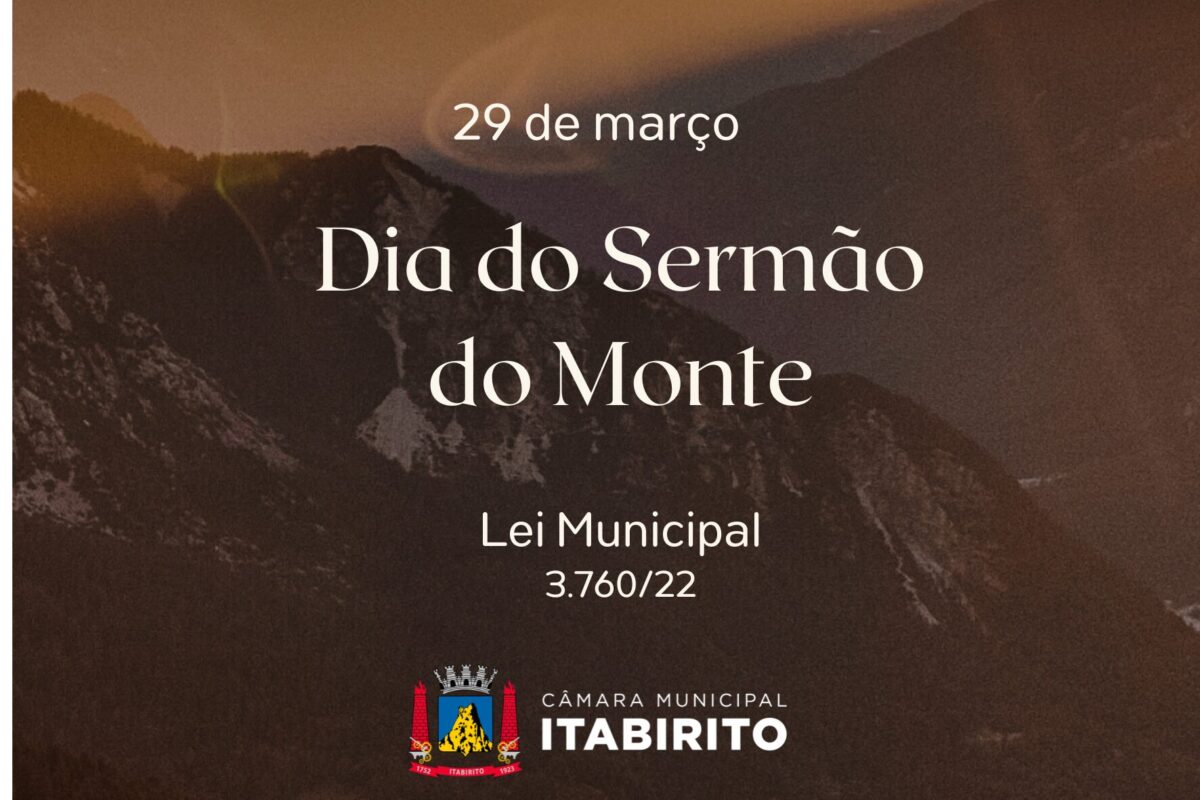 Dia Do Sermão Do Monte Será Celebrado Nesta Sexta-feira Em Itabirito ...